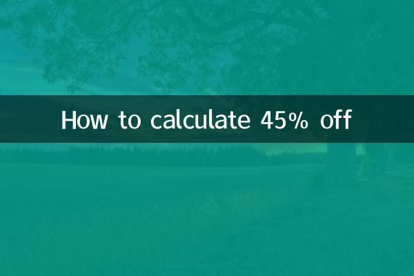 How to calculate 45% off