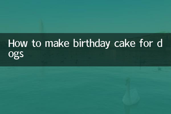How to make birthday cake for dogs