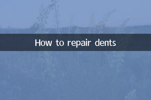 So reparieren Sie Dellen