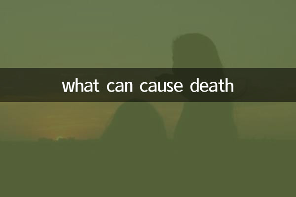 죽음을 초래할 수 있는 것