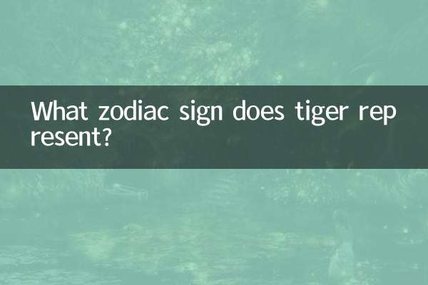 What zodiac sign does tiger represent?