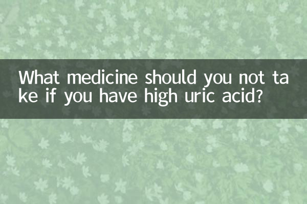 Quel médicament ne faut-il pas prendre si votre taux d'acide urique est élevé ?
