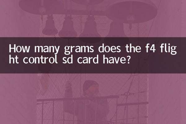 ایف 4 فلائٹ کنٹرول ایس ڈی کارڈ کے کتنے گرام ہیں؟