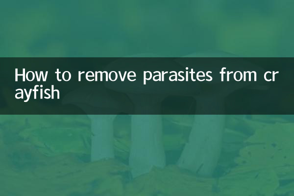 Como remover parasitas de lagostins