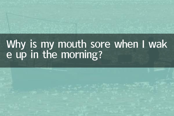 Why is my mouth sore when I wake up in the morning?
