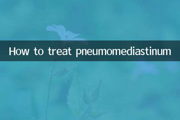 Come trattare il pneumomediastino