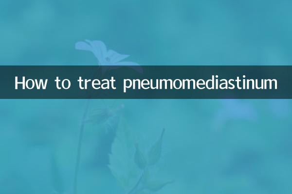 Come trattare il pneumomediastino
