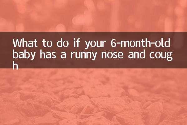 Was tun, wenn Ihr 6 Monate altes Baby eine laufende Nase und Husten hat?