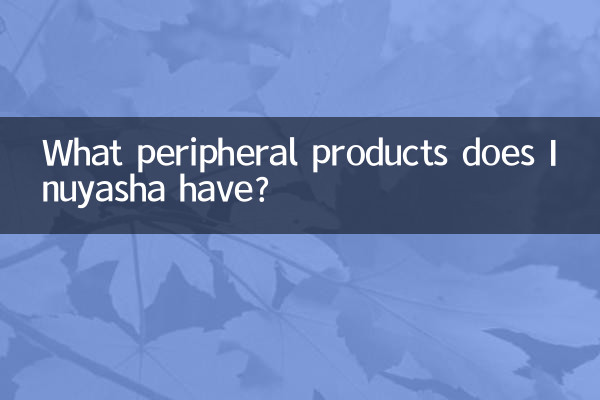 Quais produtos periféricos o Inuyasha possui?