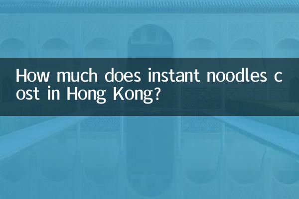 قیمت نودل فوری در هنگ کنگ چقدر است؟