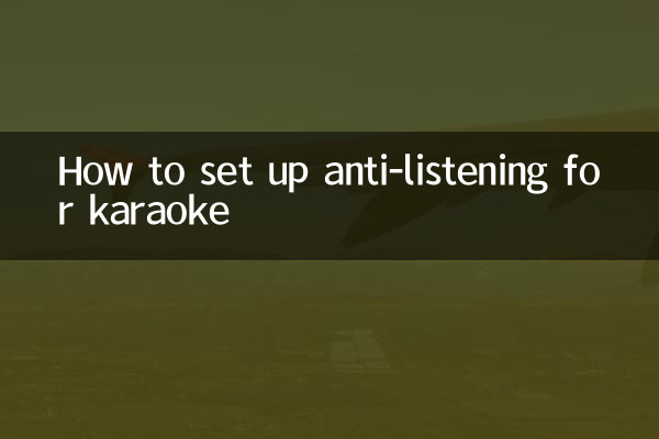 Cómo configurar la función anti-escucha para karaoke