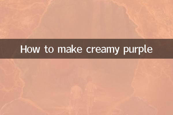 Come fare il viola cremoso