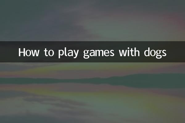 怎么和狗狗做游戏