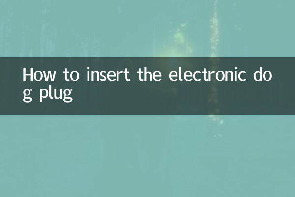 電子狗插頭怎麼插