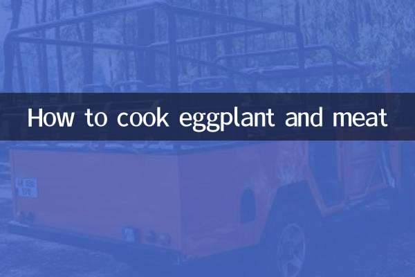 Wie man Auberginen und Fleisch kocht