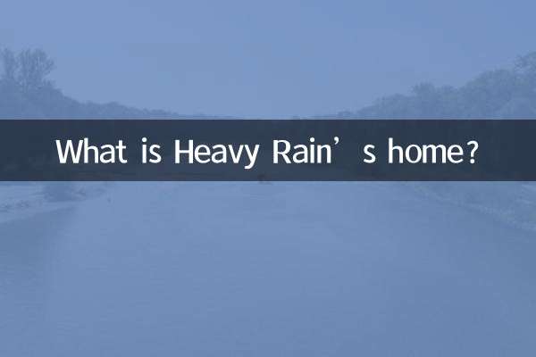 Qual é a casa de Heavy Rain?