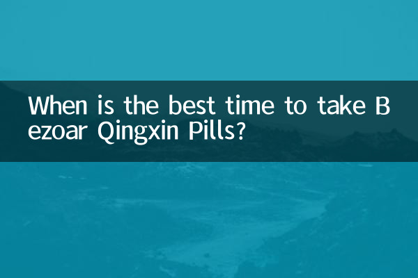 बेज़ार क्विंगक्सिन पिल्स लेने का सबसे अच्छा समय कब है?