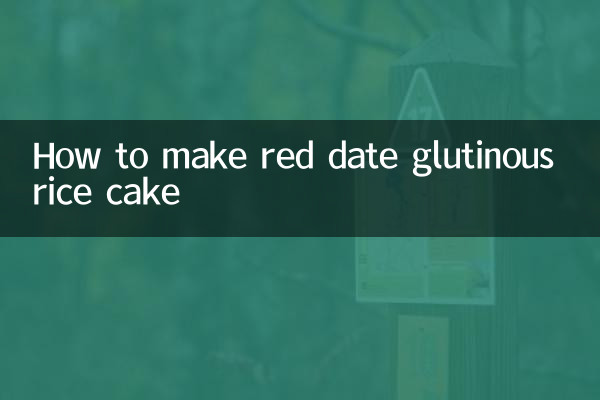 How to make red date glutinous rice cake