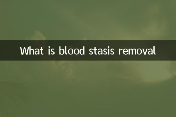 O que é remoção de estase de sangue