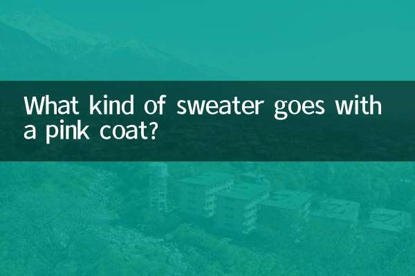 Quel genre de pull va avec un manteau rose ?