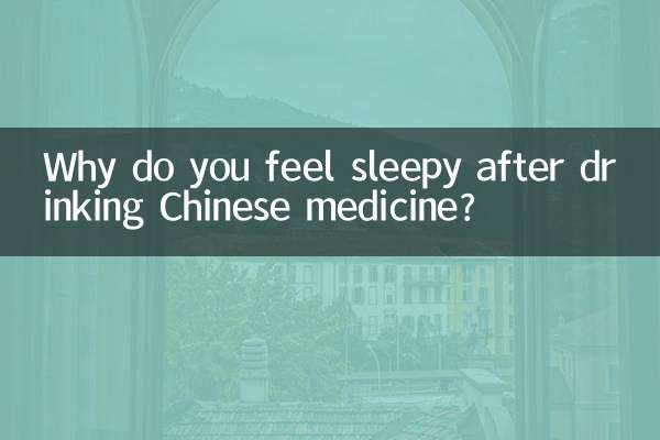 Pourquoi avez-vous sommeil après avoir bu de la médecine chinoise ?