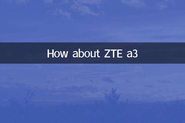 ZTE a3는 어떻습니까?