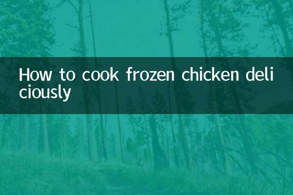 Comment cuisiner délicieusement du poulet surgelé