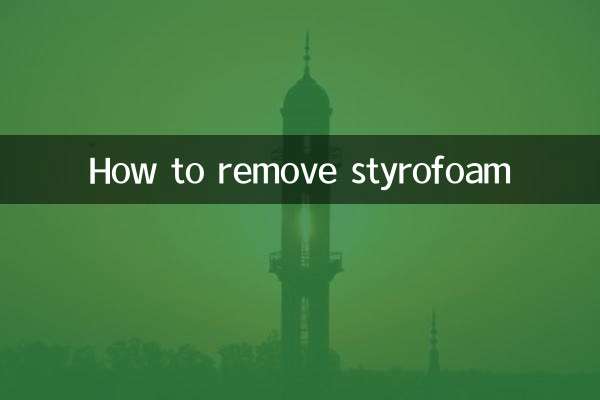 So entfernen Sie Styropor