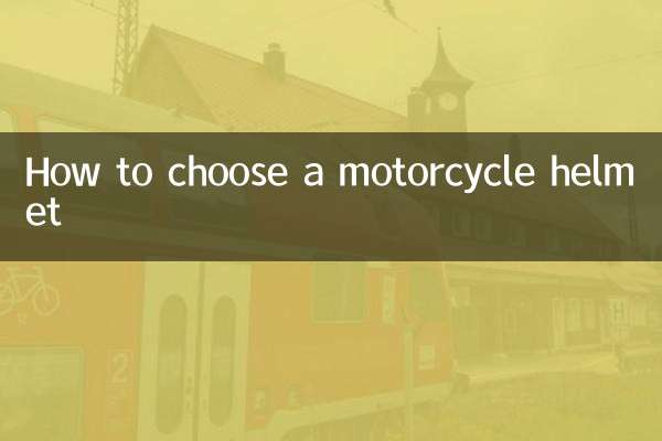 How to choose a motorcycle helmet