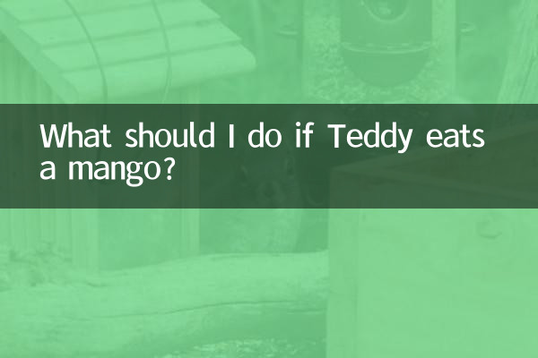 What should I do if Teddy eats a mango?