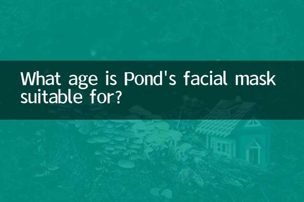 Для какого возраста подходит маска для лица Pond?