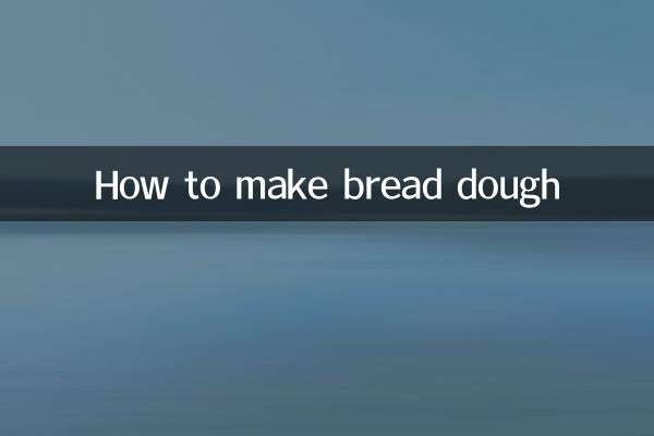 Cómo hacer masa de pan