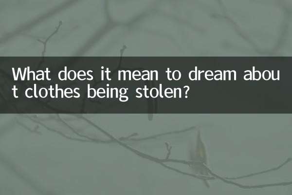夢見衣服被偷是什麼意思