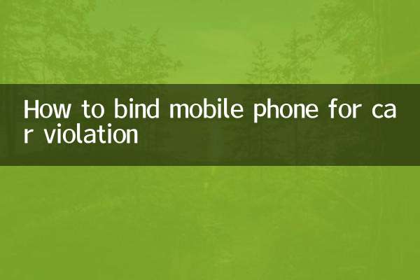 How to bind mobile phone for car violation