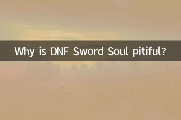 Pourquoi DNF Sword Soul est-il pitoyable ?