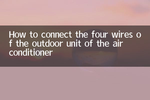 Cómo conectar los cuatro cables de la unidad exterior del aire acondicionado.