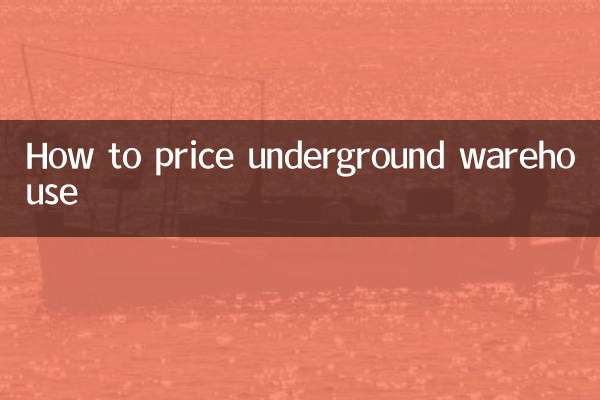 Como precificar um armazém subterrâneo