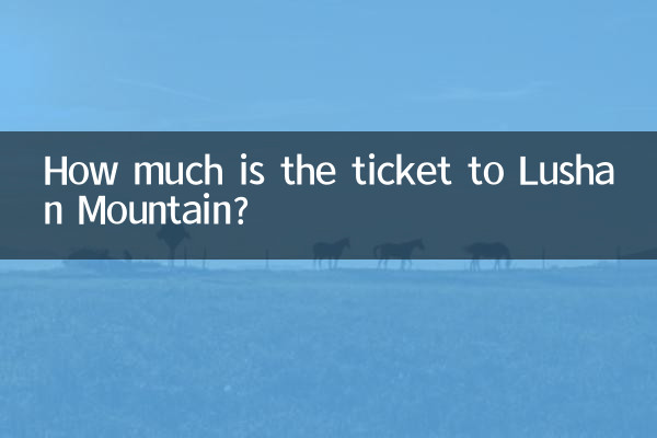 Wie viel kostet das Ticket zum Berg Lushan?