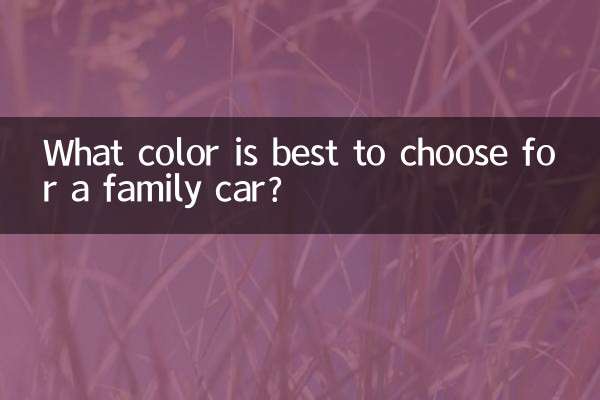 Qual cor é melhor escolher para um carro familiar?
