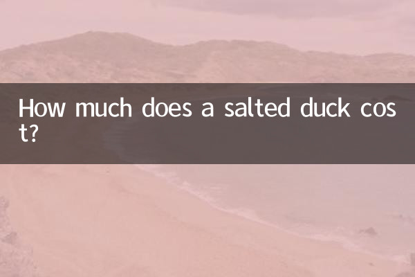 How much does a salted duck cost?