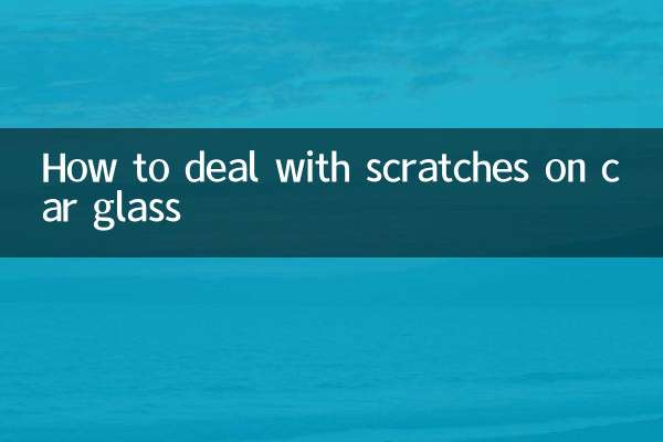Come trattare i graffi sul vetro dell'auto