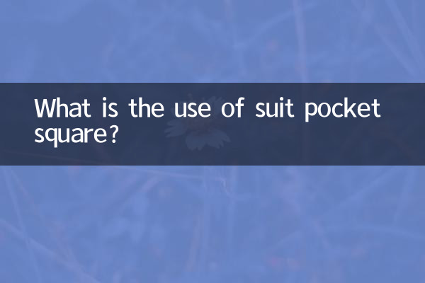 西裝口袋巾有什麼用