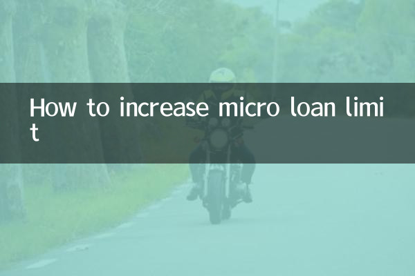 How to increase micro loan limit