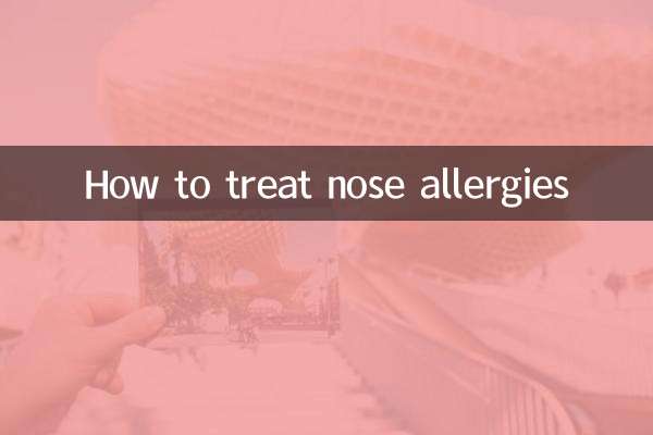 How to treat nose allergies