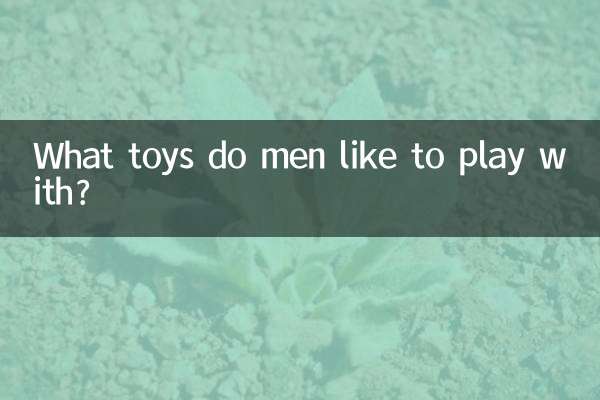 Avec quels jouets les hommes aiment-ils jouer ?