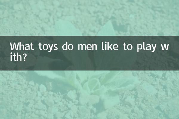 Avec quels jouets les hommes aiment-ils jouer ?