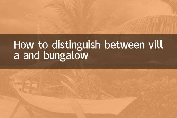 怎麼區別別墅和洋房