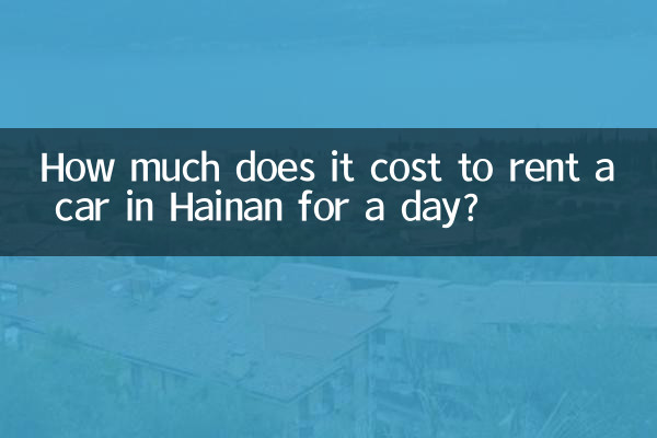 How much does it cost to rent a car in Hainan for a day?