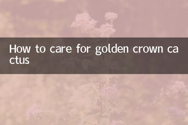 How to care for golden crown cactus