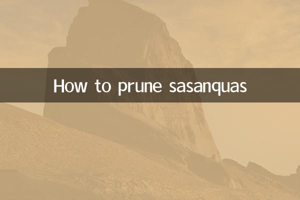 How to prune sasanquas